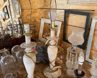 Variety of lamps and shades