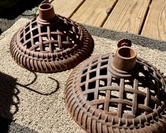 Heavy duty flag pole/ umbrella stand. Vintage