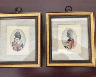 framed art silhouette 
