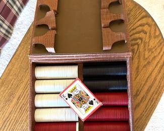 vintage Poker Set