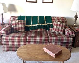 Nice Plaid Sofa