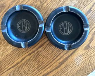 sterling glass ashtrays