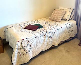 Twin Bed with Trundle, Quilt