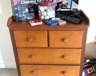 Golf Balls, Small Cabinet