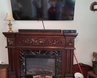 Fireplace, 60 inch Sony