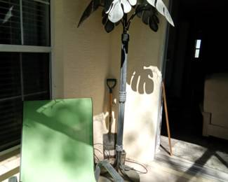 Palm tree floor lamp