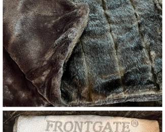 Frontgate King Faux Fur Throw