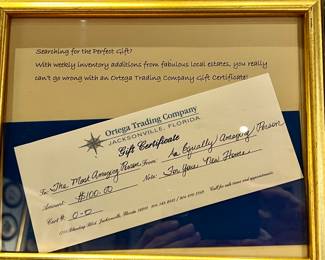 But a Gift Certificate, a gift for everyone 