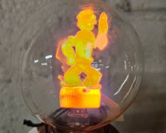 Antique Aerolux Popeye light bulb