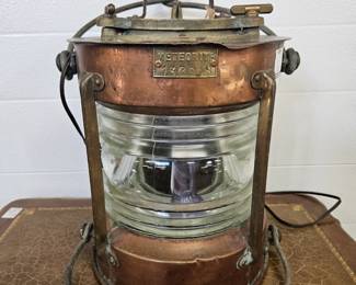 Antique meteorite numbered train light