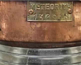 Antique meteorite numbered train light