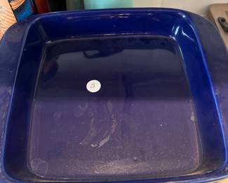 Blue Stoneware baking dish 