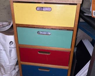 Storage Chest with colored Drawers 