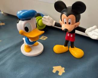 Mickey Mouse and Donald Duck Figurines 