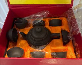 Chinese Yixing Clay Teapot Set 
