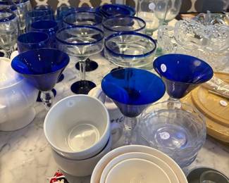 Cobalt Blue Antique Stemware 