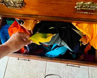 DRAWERS of scarves!!!