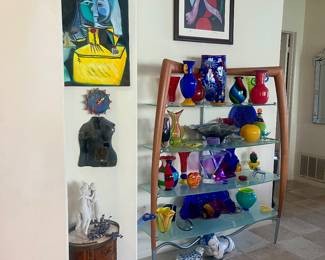 tons of colored glass