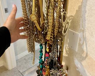 RACKS of jewelry