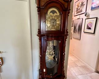 Couple of ncie grandfather clocks. Both in working order.