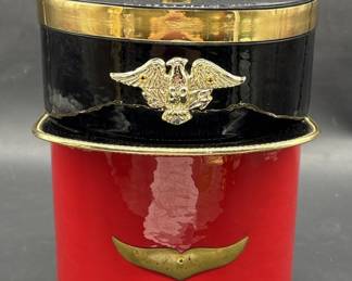 1960s Kraftware Lidded Ice Bucket Soldier Style