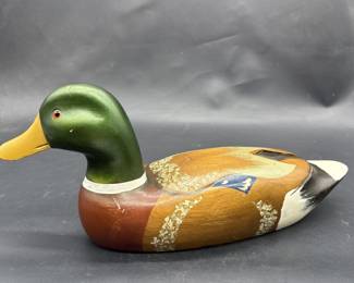 Wooden Hand Painted Mallard Duck Decoy