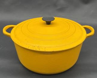 Vintage Le Creuset Enameled Cast Iron Dutch Oven