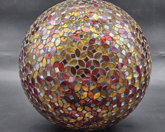 Mosaic Tile Red & Gold Accent Light