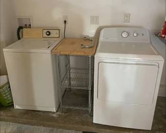 Washer, Dryer, Utility Table