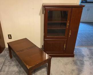 Media Cabinet and Table