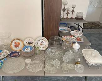 Glassware, Plates, Platters