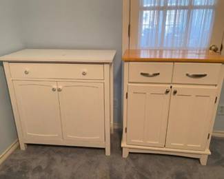 Wood cabinets