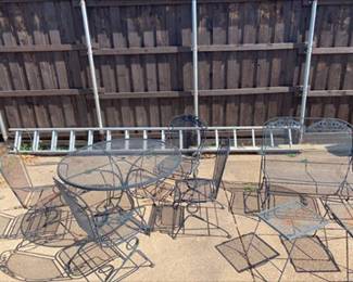Wrought iron patio furniture