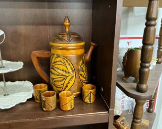 Wooden Tea Set