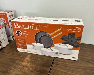 Beautiful 12 Pc Ceramic Non Stick Cookware Set