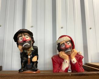 Emmett Kelly Jr Sad Hobo Clown Statues/Figurines