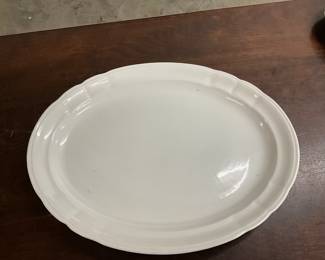 Alhambra Arita by Santa Clara Ironstone White Platter - Made in Spain