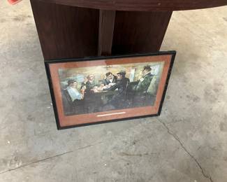 Framed Poker Game Print
