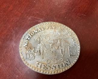 1989 Hesston National Finals Rodeo Belt Buckle
