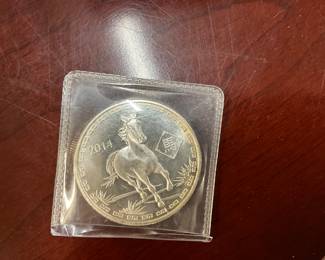 2014 Year of the Horse 1 oz Fine Silver Round