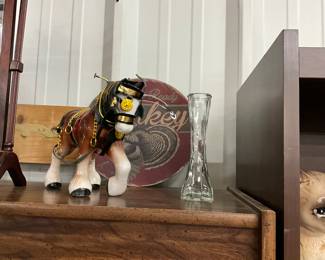Ceramic Clydesdale Horse Figurine