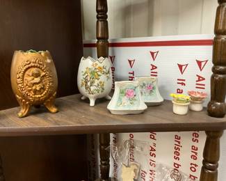 Footed Egg Vases & Salt & Pepper Shakers