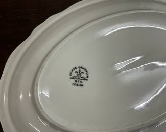 Homer Laughlin White Platter