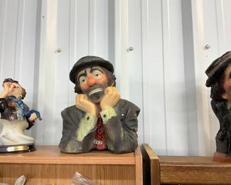 Emmett Kelly Jr Sad Hobo Clown Bust