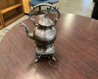 Silver Plate Teapot/Coffee Pot w/Stand