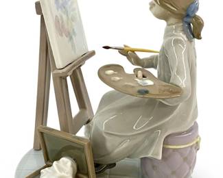 Lladro Porcelain Joven Pitora Sculpture
