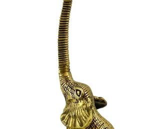 Vintage Artistic Metal Elephant Sculpture
