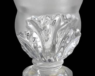 Lalique St. Cloud 12229 Frosted Crystal Vase
