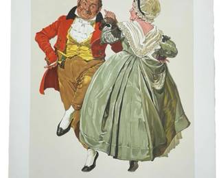 AP Norman Rockwell “Dancing Partners" Lithograph
