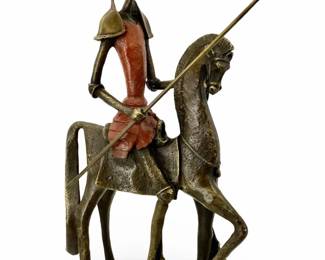 Signed Salvador Dali Don Quixote Bronze Sculpture

